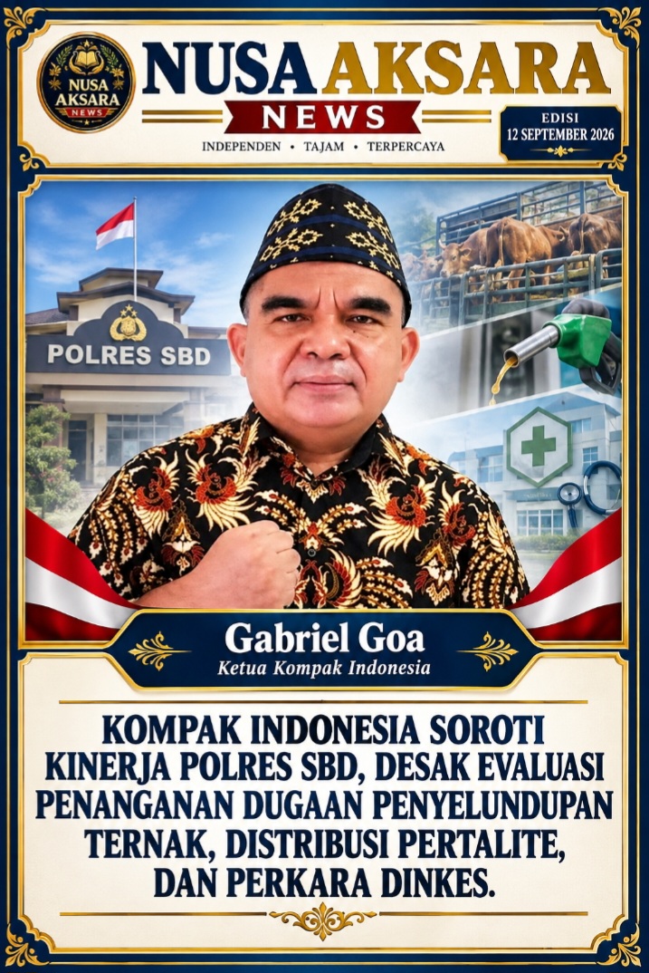 KOMPAK Indonesia Soroti Kinerja Polres SBD, Desak Evaluasi Penanganan Dugaan Penyelundupan Ternak, Distribusi Pertalite, dan Perkara Dinkes.