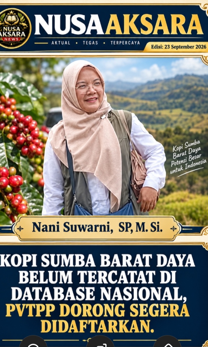 KOPI SUMBA BARAT DAYA BELUM TERCATAT DI DATABASE NASIONAL, PVTPP DORONG SEGERA DIDAFTARKAN.