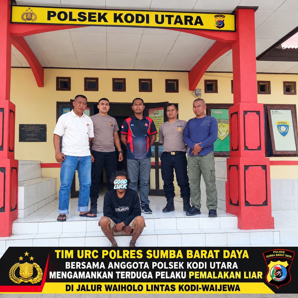 SUDAH PERNAH DIBINA, DUGAAN PEMALAKAN DI BONDO KAHELE KEMBALI DILAPORKAN—URC POLRES SBD TURUN TANGAN.