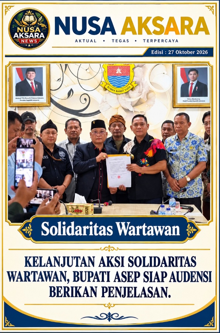Kelanjutan Aksi Solidaritas Wartawan, Bupati Asep Siap Audensi Berikan Penjelasan.