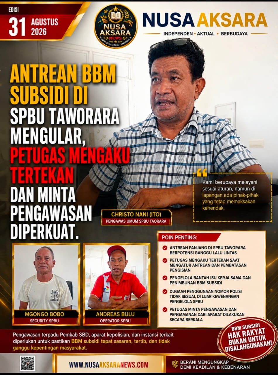 Antrean BBM Subsidi di SPBU Taworara Mengular, Petugas Mengaku Tertekan dan Minta Pengawasan Diperkuat.